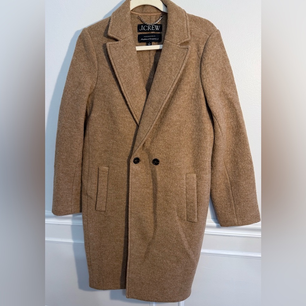 J. Crew Women's Daphne Topcoat
Italian Boiled Wool
EUC